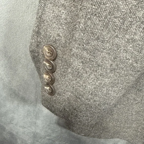 Hickey Freeman Limited 100% Cashmere Blazer Mens 48L Gray Sport Coat Blazer USA - Picture 8 of 10